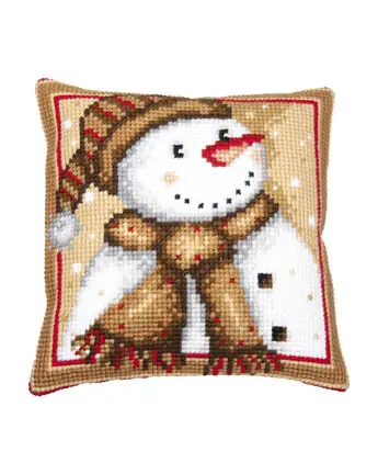 Stickpackung Kissen Schneemann Preiswert