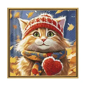 Diamond painting Herbstkatze Hochwertig
