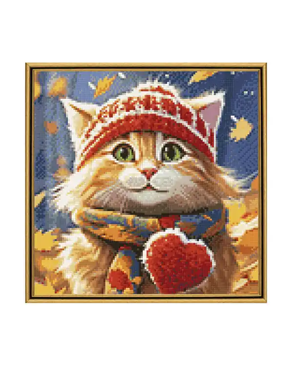 Diamond painting Herbstkatze Hochwertig