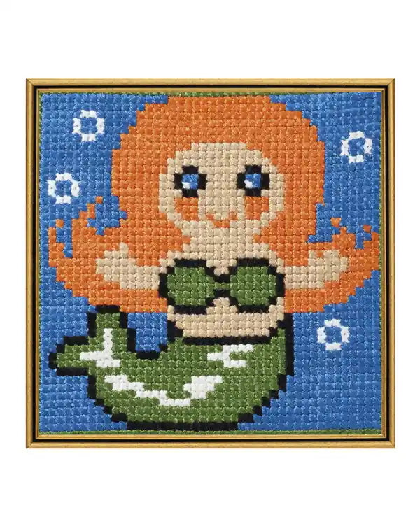 Bestseller Stickpackung Straminbild Meerjungfrau