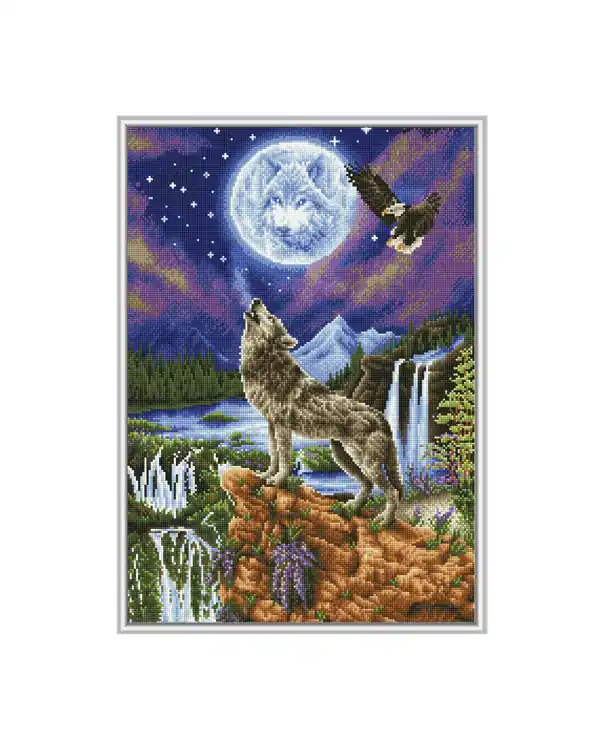 Diamond Dotz Mystischer Wolf Hochwertig