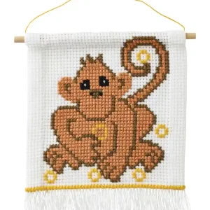 Saisonangebot Stickpackung Affe