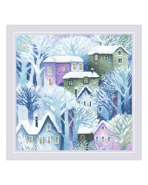 Stickpackung Bild Stadt im Winter Bestpreis