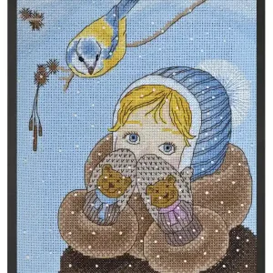 Stickpackung Bild Winter Mädchen Must-Have