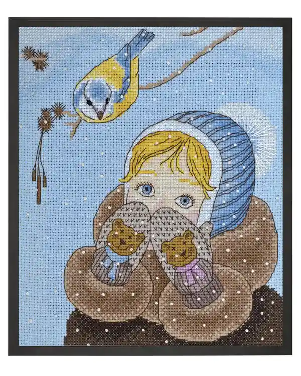 Stickpackung Bild Winter Mädchen Must-Have