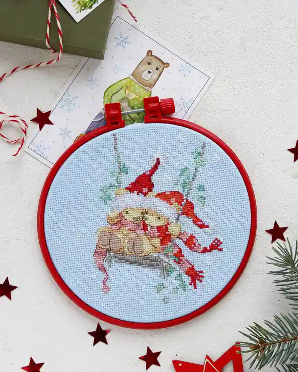 Stickpackung Bild Weihnachtszeit Neue Ware