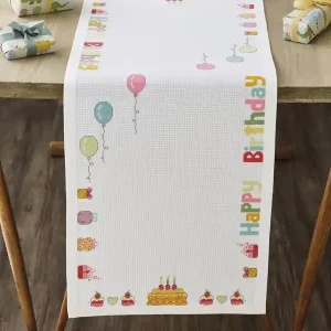 Neuheit Stickpackung Läufer Happy Birthday