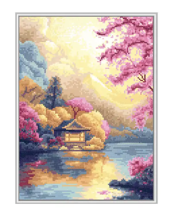 Echt Diamond painting Das Haus am See
