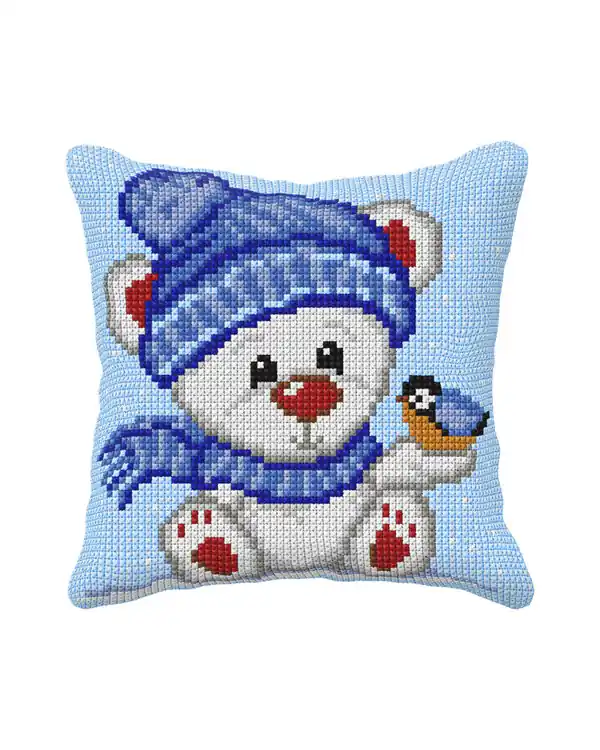 Online Kaufen Stickpackung Kissen Eisbär