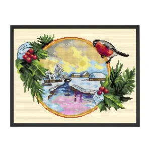 Bestseller Stickpackung Bild Winterlandschaft