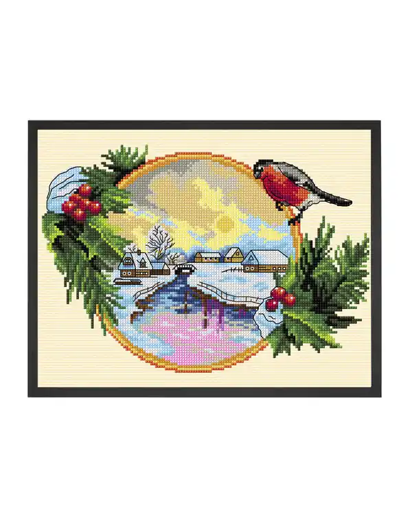 Bestseller Stickpackung Bild Winterlandschaft