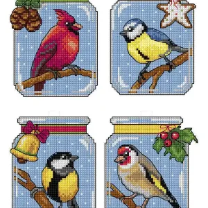 Direkt Vom Hersteller Plastik Canvas Vögel 4-er Pack