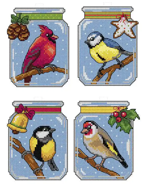 Direkt Vom Hersteller Plastik Canvas Vögel 4-er Pack