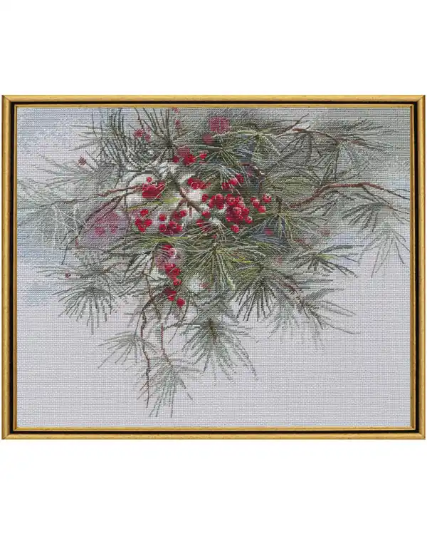 Im Trend Stickpackung Bild Winterzweig