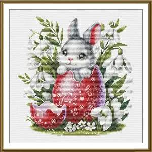 Stickpackung Bild Flauschiger Hase Solange Der Vorrat Reicht