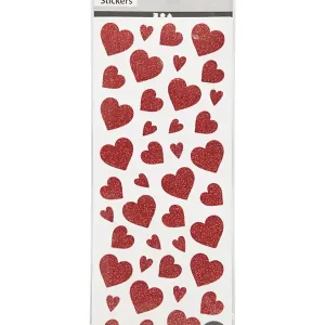 Sticker mit Glitzer-Herzen Jetzt Zugreifen