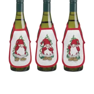 Stickpackung Flaschenschürzen Drei weise Wichtel 3-er Pack Kostenfreie Lieferung