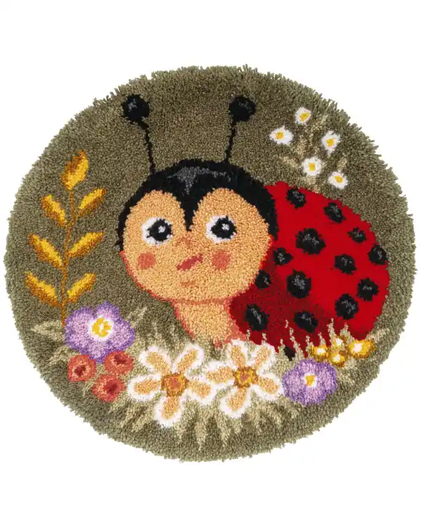 Must-Have Knüpfmatte Marienkäfer