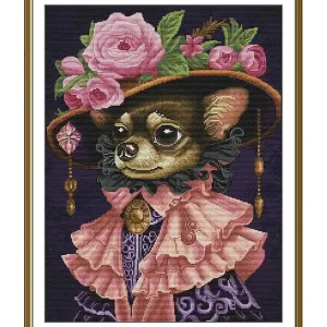 Ausverkauf Stickpackung Bild Junge Dame