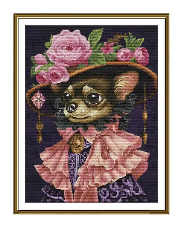 Ausverkauf Stickpackung Bild Junge Dame