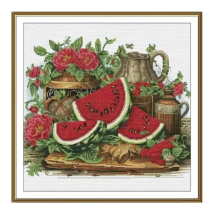 Kostenloser Rückversand Stickpackung Bild Wassermelone