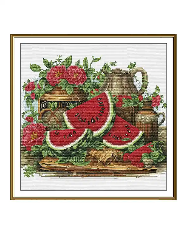 Kostenloser Rückversand Stickpackung Bild Wassermelone