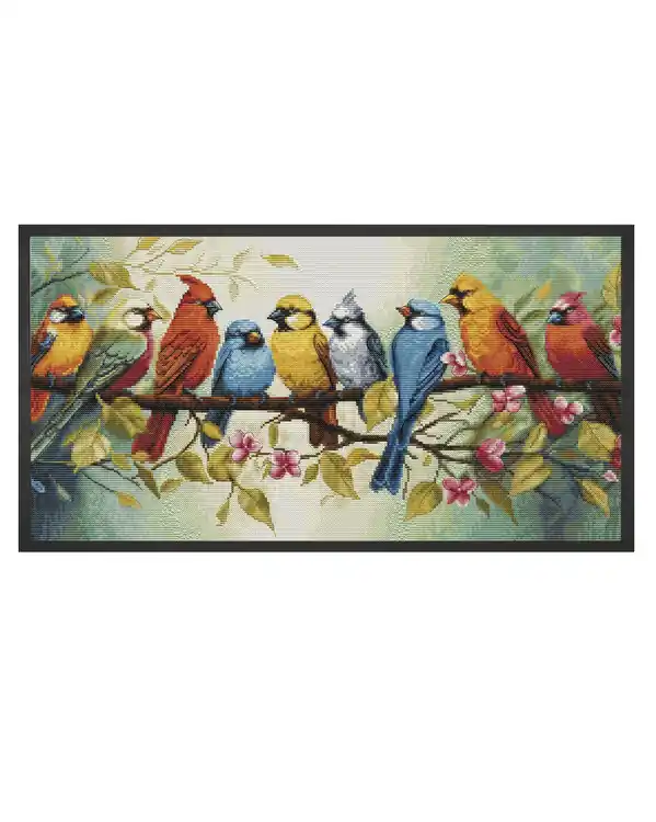 Schnäppchen Stickset „Das Lied der Vögel“ malen