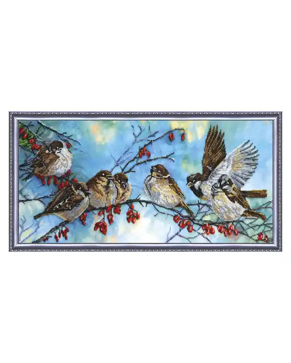 Perlenstickerei Vögel Kostenloser Versand