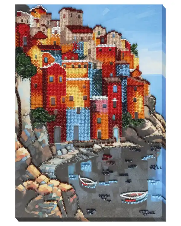 Perlenstickerei. Sicherer Hafen Saisonangebot