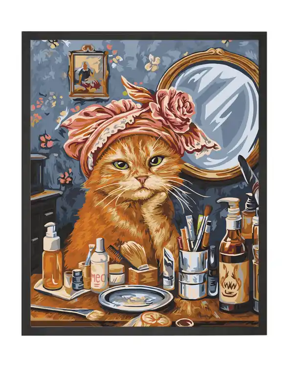 Paint by Numbers Katzen-Boudoir Wochenendangebot