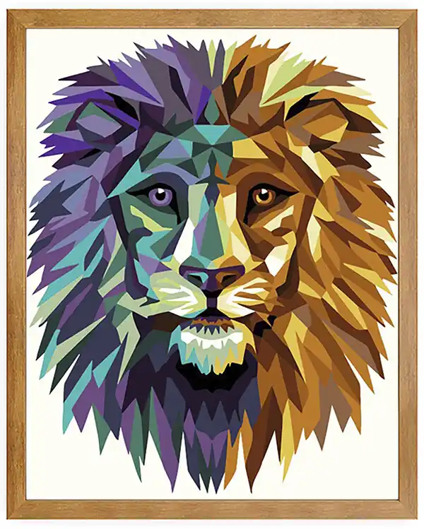 Ab Werk Paint by numbers Löwe