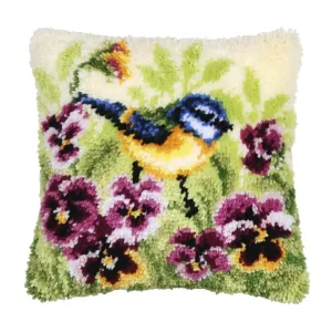 Knüpfkissen Stiefmütterchen Geprüft