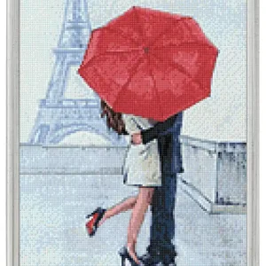 Kostenloser Versand Diamond painting Verliebt in Paris
