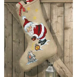 Stickpackung Strumpf Kleiner Freund Nur Für Kurze Zeit