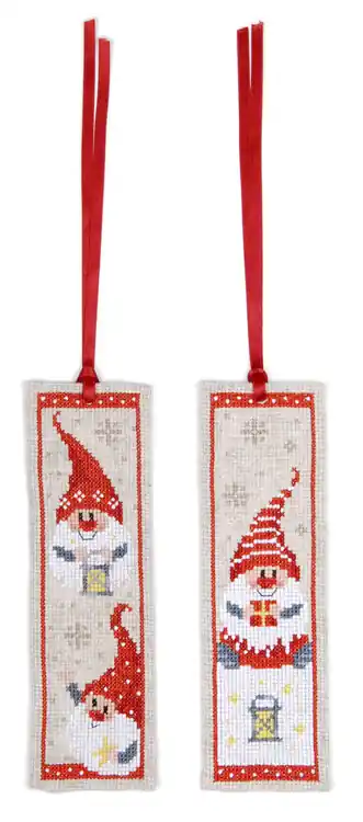 Neuheit Stickpackung Lesezeichen Gnome 2-er Pack