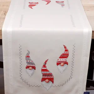 Neue Ware Stickpackung Tischläufer Weihnachtsmützen