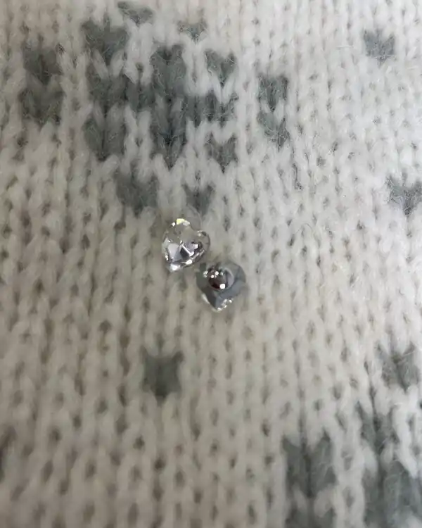 Knallerangebot Knopf Kristall Herz