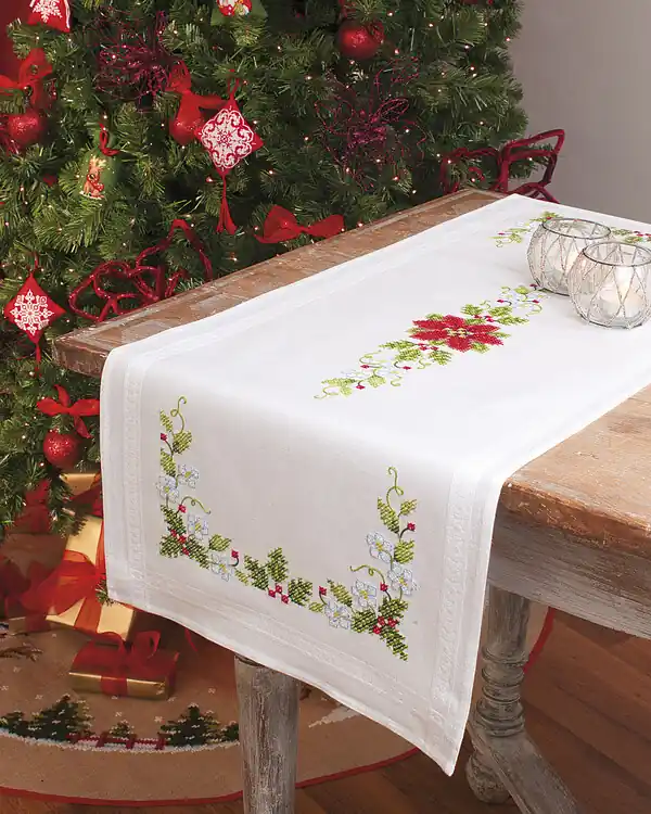 Stickpackung Läufer Weihnachtssterne Sonderaktion