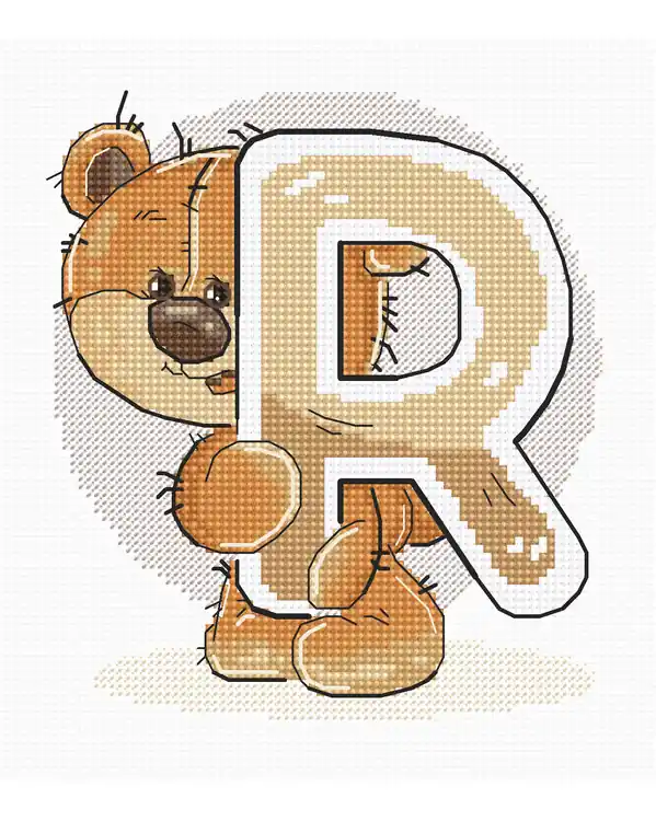 Ausverkauf Stickpackung Bild Teddy R