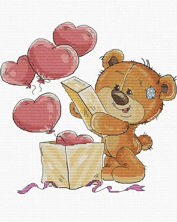 Stickpackung Bild Teddybär Bestseller