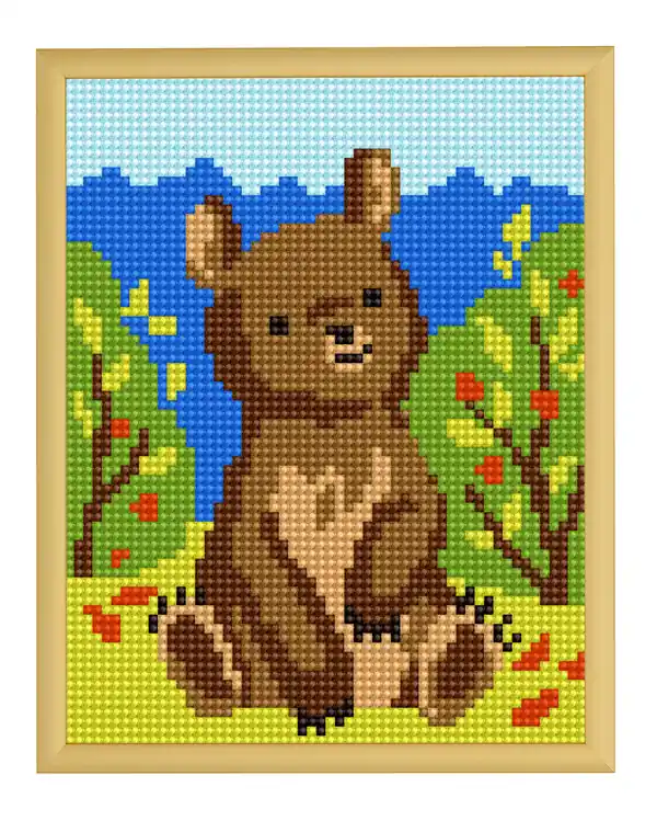 Kostenfreie Lieferung Stramin Bärenjunges