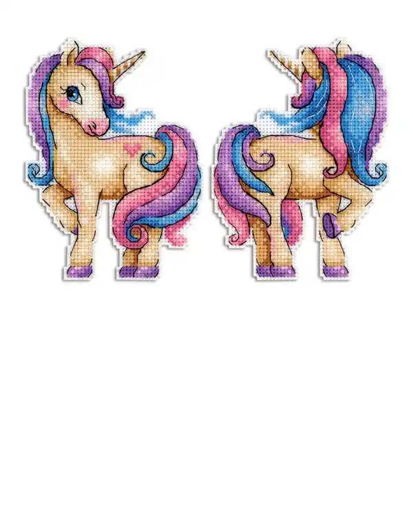 Neu Stickpackung Bild Bezauberndes Einhorn