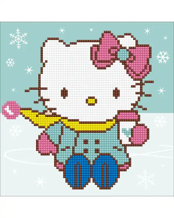 Diamond Painting Hello Kitty im Schnee Garantierte Lieferung