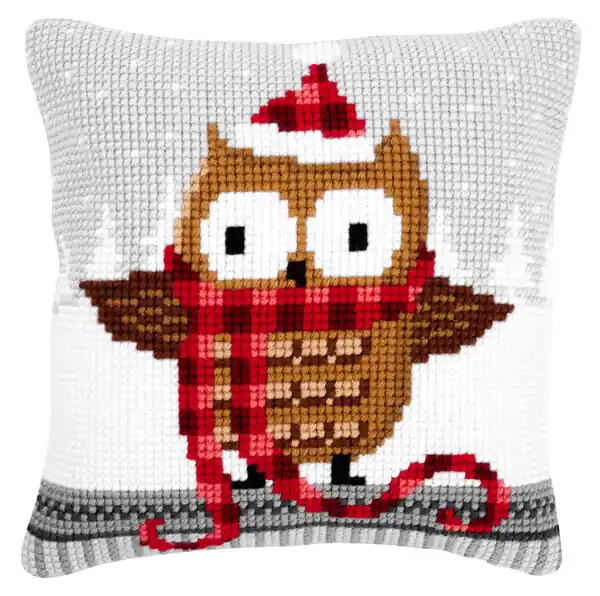 Kissen Weihnachtseule Neu