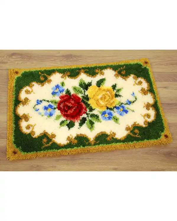 Nur Für Kurze Zeit Knüpfmatte Bunte Rosen