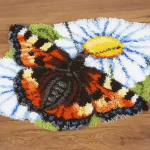 Knüpfmatte Schmetterling Weltweiter Versand