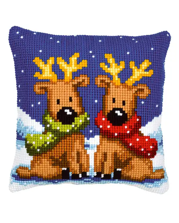 Geld-Zurück-Garantie Kissen Süße Rentiere