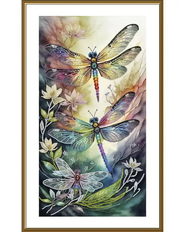 Perlenstickerei Libellen Knallerangebot