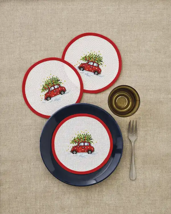 Stickpackung Tellerdekoration Weihnachten Garantierte Lieferung