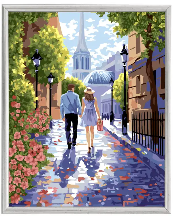 Pait by numbers Romantischer Spaziergang Expressversand